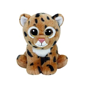 15cm ty gorro boos bonito leopardo macio recheado pelúcia brinquedo purp
