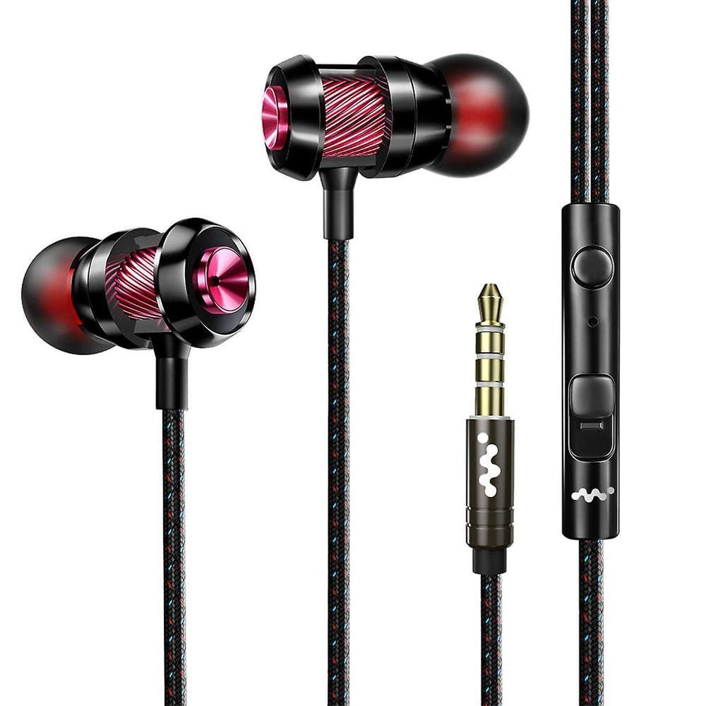 Universal Metal In-Ear Fones de ouvido 3,5 mm Cabeçote de controle com fio