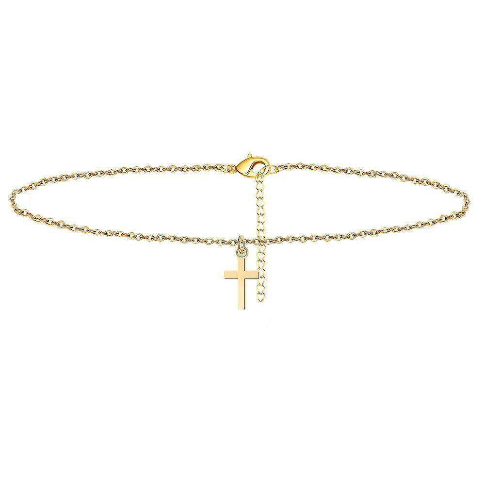 Ouro#Tamanho ajustável Golden Beach Tornozeleira Joias para