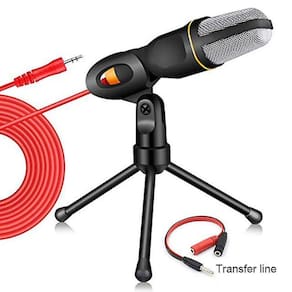 Kit preto#Microfone condensador Home Karaoke MIC Kit com Des