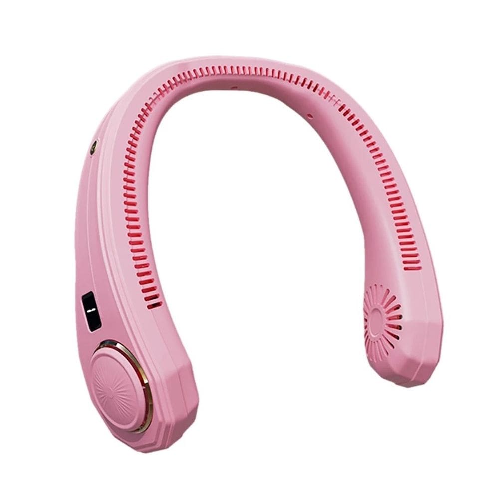 F22 portátil sem luz Mini Neck Fan com USB Display USB R