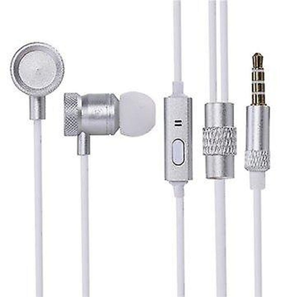 MINGGE-M900 metal in-ear fones de ouvido  com microfone (um 