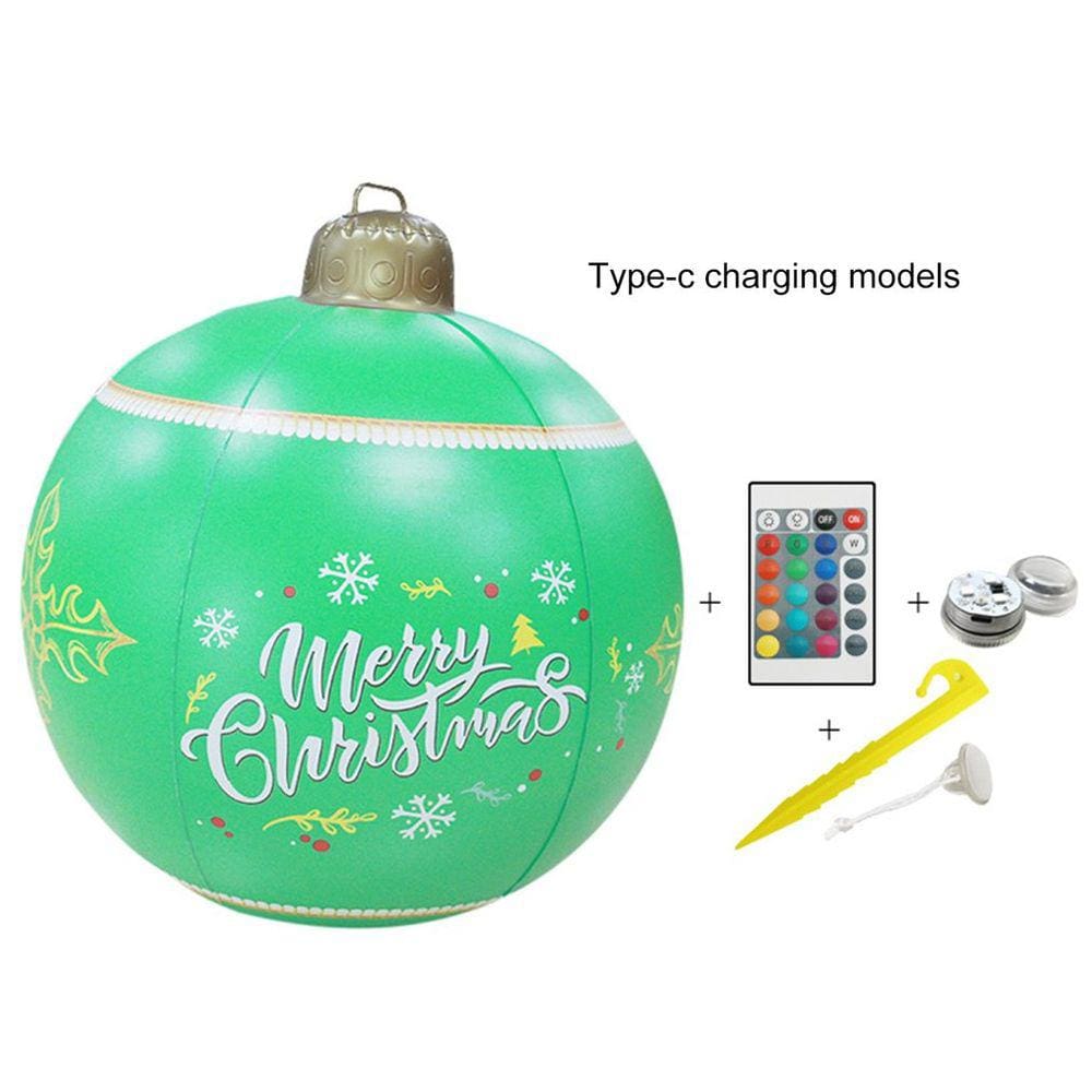 Decorações de bolas de Natal Luminous Charging 60cm