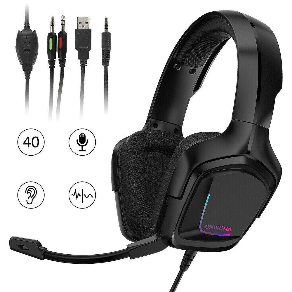 Fones de ouvido para jogos (tamanho único)