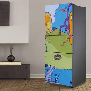Bonito desenhos animados DIY Fridge Magnet 60*150cm