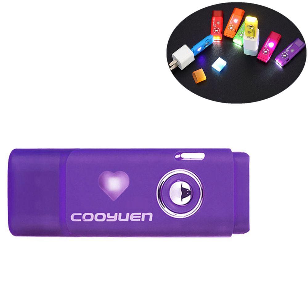 Roxo portátil USB recarregável mini-lanterna