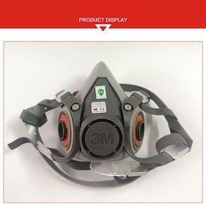 1pcs 9 em 1 3M 6200 Máscara de Gás Meia Máscara Facial / 600