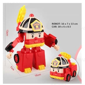 Robocar Poli Cartoon Transformação Robô Carro Brinquedo Set Um Si