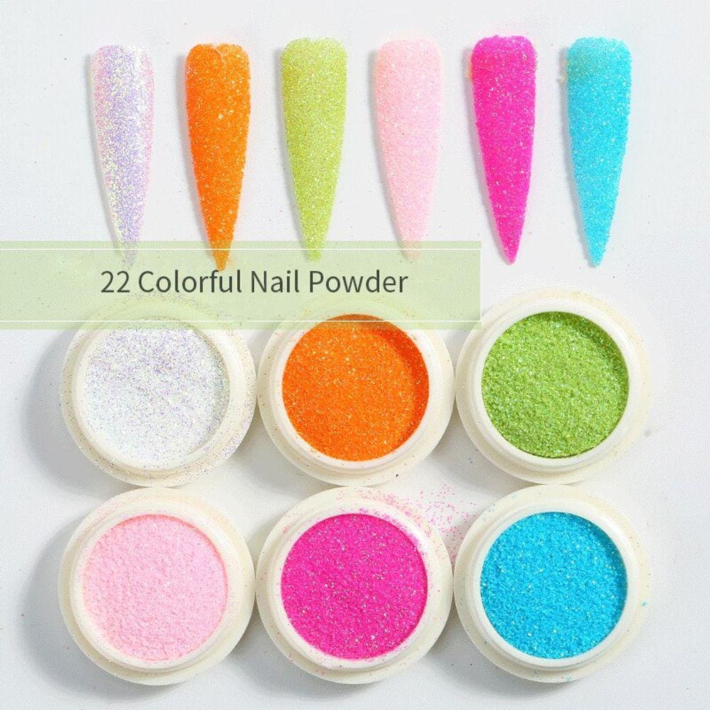 6pcs/set unhas glitters sequins irregular paliette flocos po