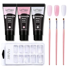 LEMOOC Manicure Nail Gel Polonês Conjunto Verniz UV Gel Maníaco