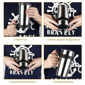 Preto + cinza PP 20 OZ Rolamento Handing Harde Harde Hand Non-s