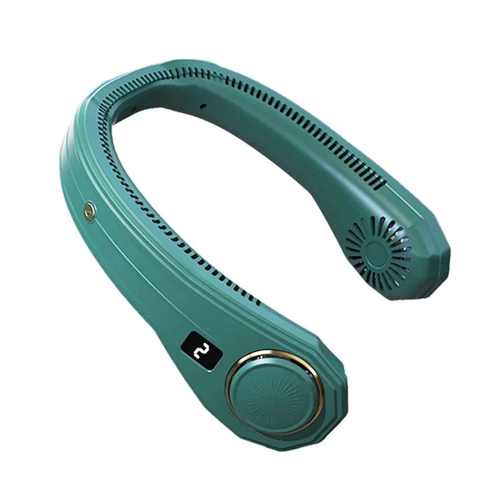 F22 portátil sem luz Mini Neck Fan com USB Display USB R