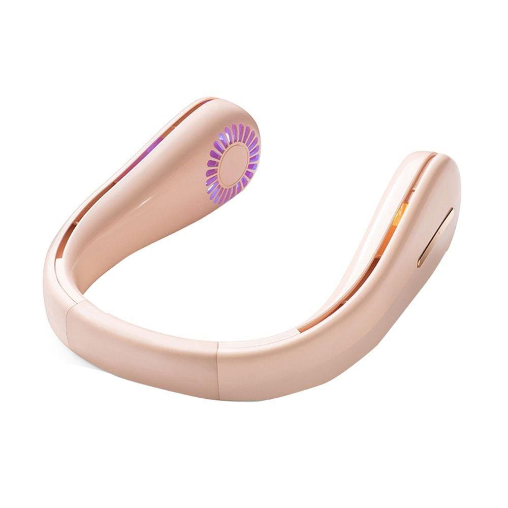 Esportes ao ar livre USB Ventilador de pescoço suspenso G9 (rosa)