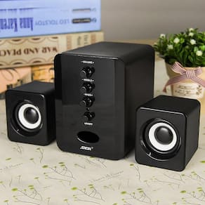 LOVENOS Wired Combinação de alto-falantes de computador Música estéreo Pla