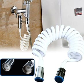 KCASA 1.8m PVC Mola flexível par de mangueiras retráteis