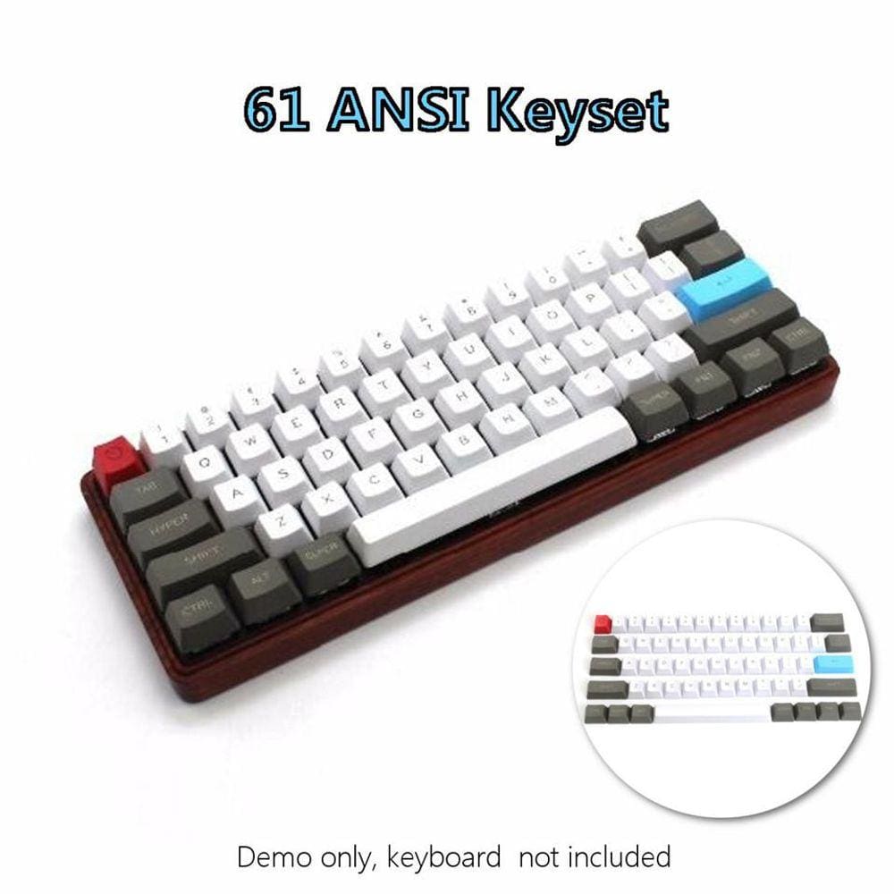 61 Chave ANSI Posição  Tipo PBT para 60% Keyboar Mecânico