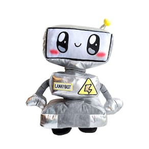 Lankybox Cyborg Plush tt Plush Doll Light Decorat Decorativo