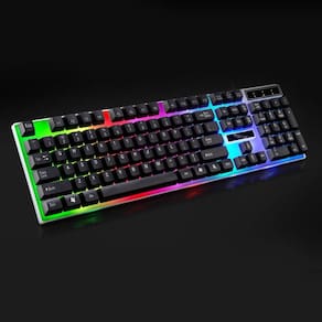 G21 USB Wired Teclado Mecânico Suspenso Colorido Backlig