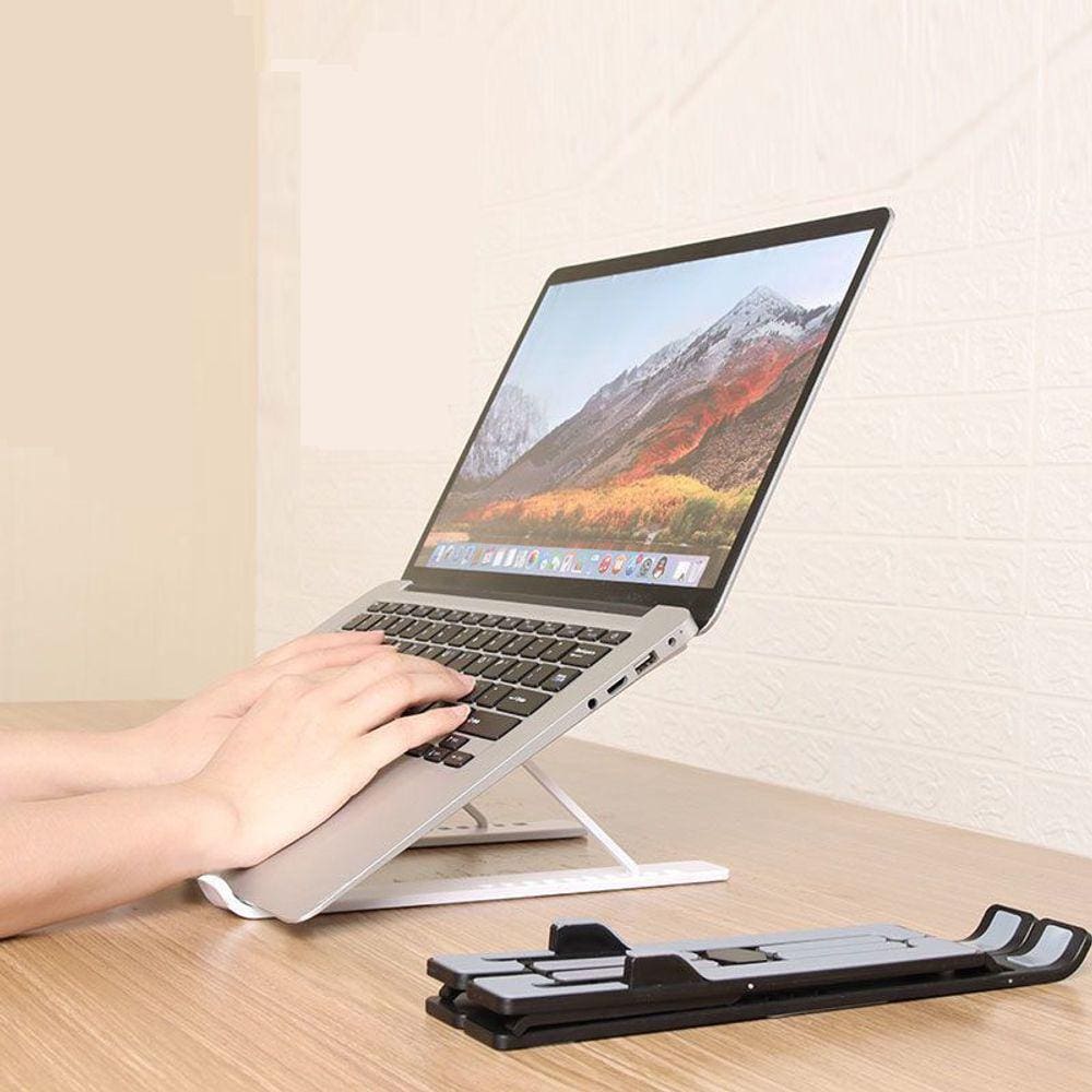 Suporte dobrável de silicone ABS-Pink Notebook/Laptop