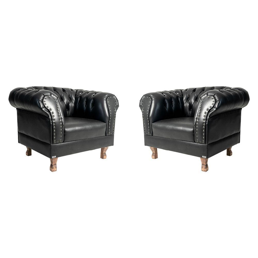 2 Poltrona Duque Corano Preto