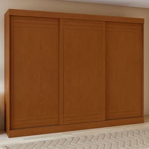 Guarda-roupa 3 Portas 4 Gavetas Nice Frassino/Off White/Frassino