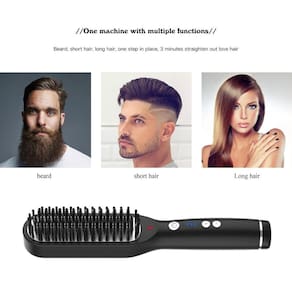 Escova térmica, alisador de cabelo aprimorado, alisamento cerâmico