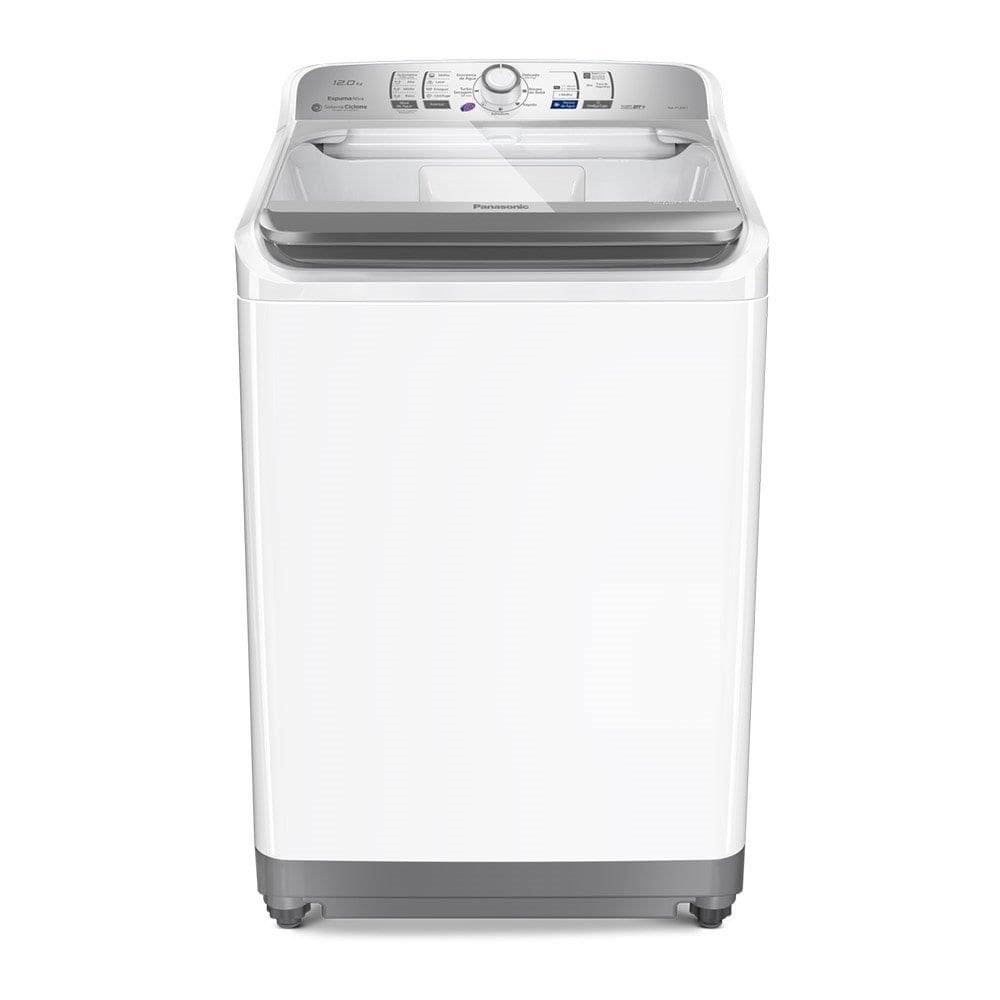 Máquina de Lavar Roupas 12Kg Panasonic NA-F120B1WA, Cesto Inox, Branca