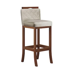 Banqueta Alta para Cozinha com Matelassê Pinhão