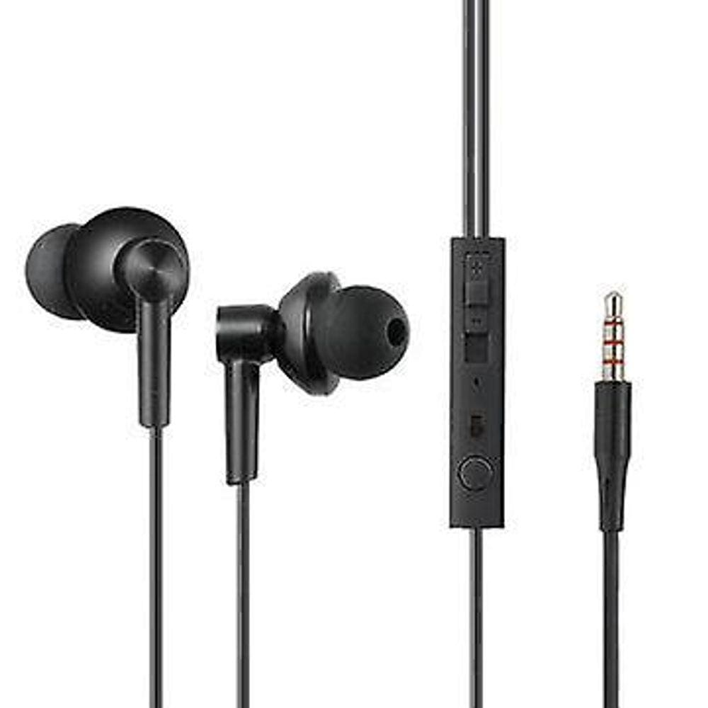 Universal 3.5mm controle com fio in-ear fones de ouvido cabeças estéreo