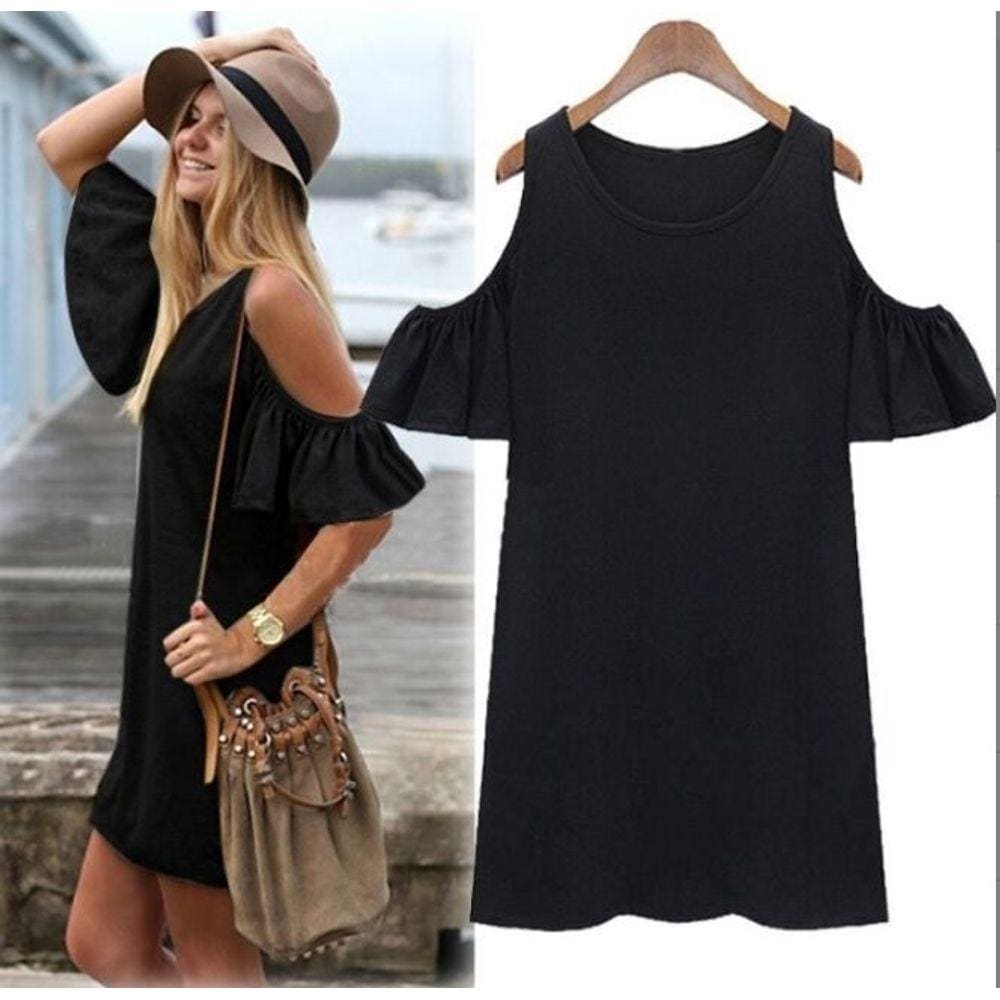 Casual Dress Pfdy01 Preto M