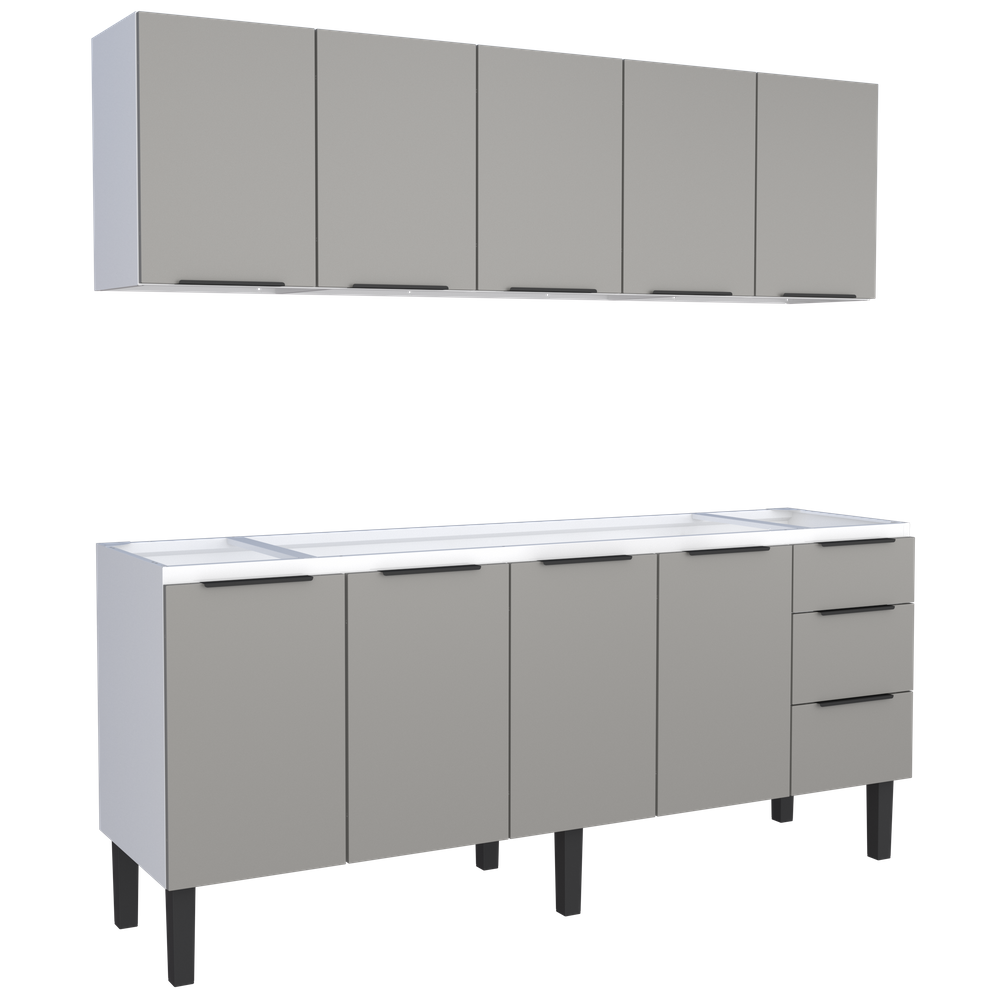 Conjunto Cozinha Jupter Gabinete- Aereo Aço 200 Mt Cozimax
