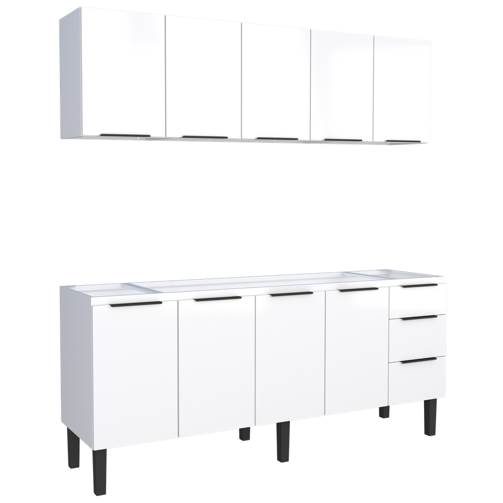 Conjunto Cozinha Jupter Gabinete - Aereo 2.00 Mt Cozimax