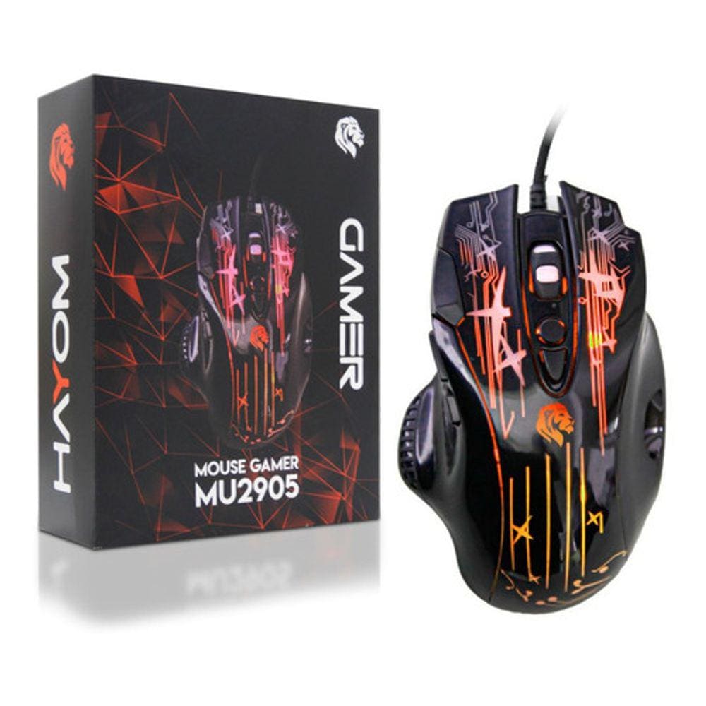 Mouse Gamer 8 Botões Hayom Mu2905 2400Dpi
