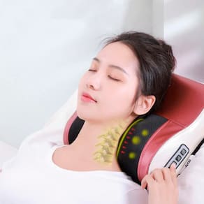 Travesseiro Elétrico De Massagem Cervical Com Infravermelho De Aquecimento