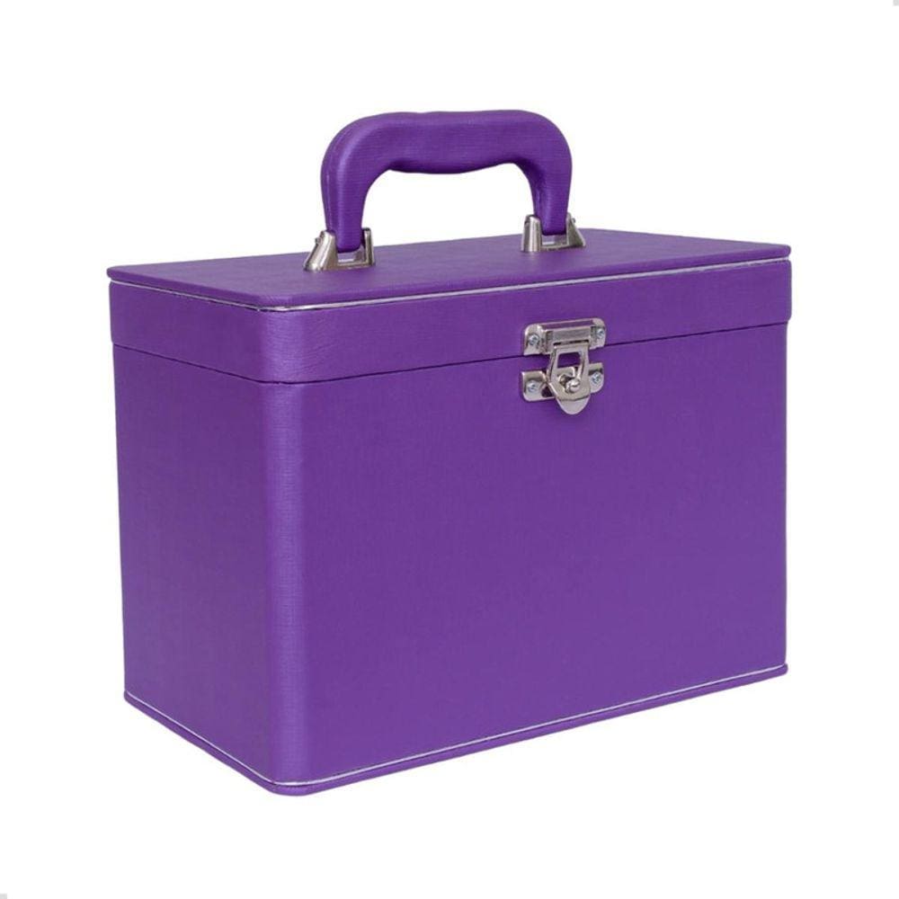 Maleta para 600 Fotos - 6 Álbuns fotográficos 10x15 DUNY ROXO Baú Box
