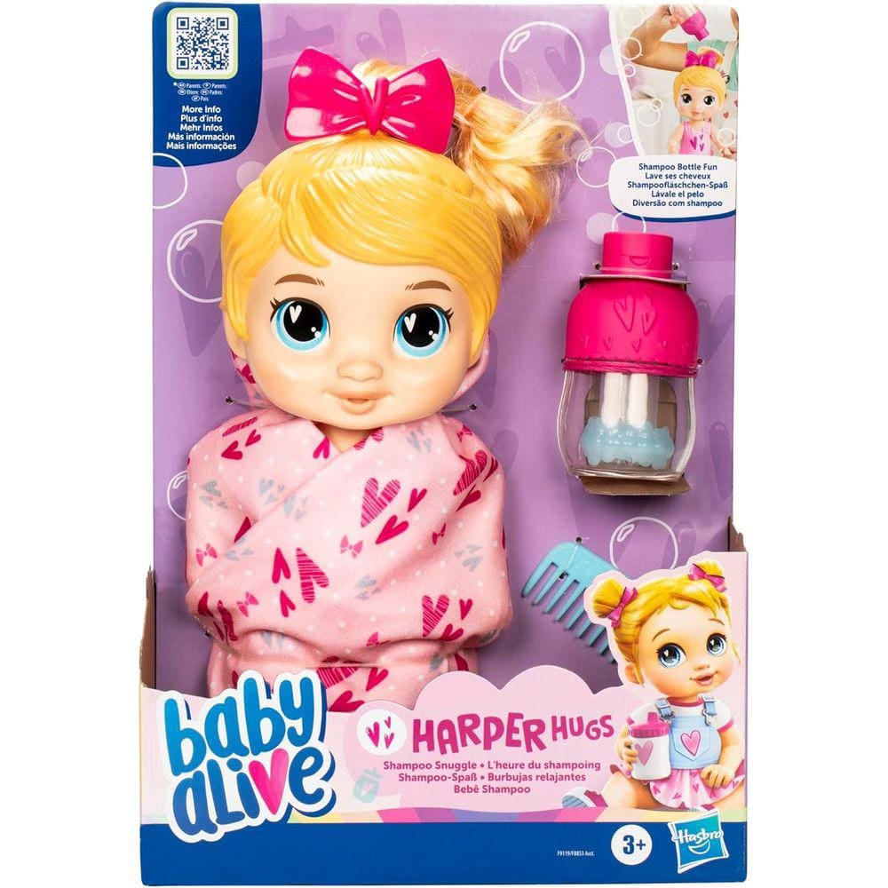 Baby Alive - Boneca Bebê Shampoo - Loira F9119 - Hasbro