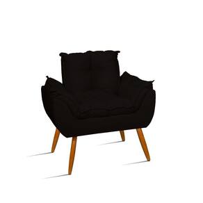 Poltrona Opala Decorativa - Escritório - Recepção - Preto
