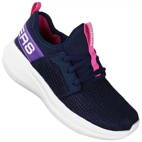 Tênis Skechers Infantil Go Run Fast Valor - Marinho e Rosa