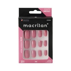 Macrilan Unhas Postiças Tamanho Médio Nude Up305a (24 Unidades)