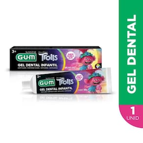 Gum GEL Dental Infantil TROLLS 50G (sabor Bubble GUM)
