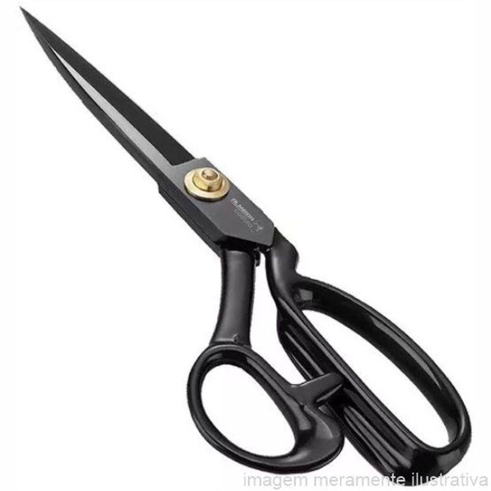 TESOURA MANUAL DE AÇO CARBONO PROFISSIONAL DE ALFAIATE E COSTUREIRA 10\" 25CM