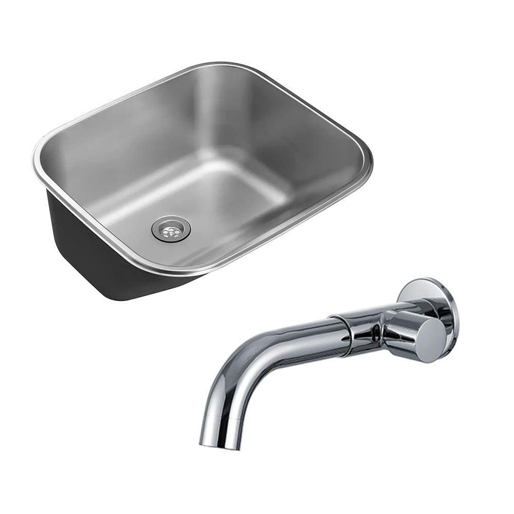 Kit Tanque Aço Inox Atikum e Torneira Capivari Pingoo.casa