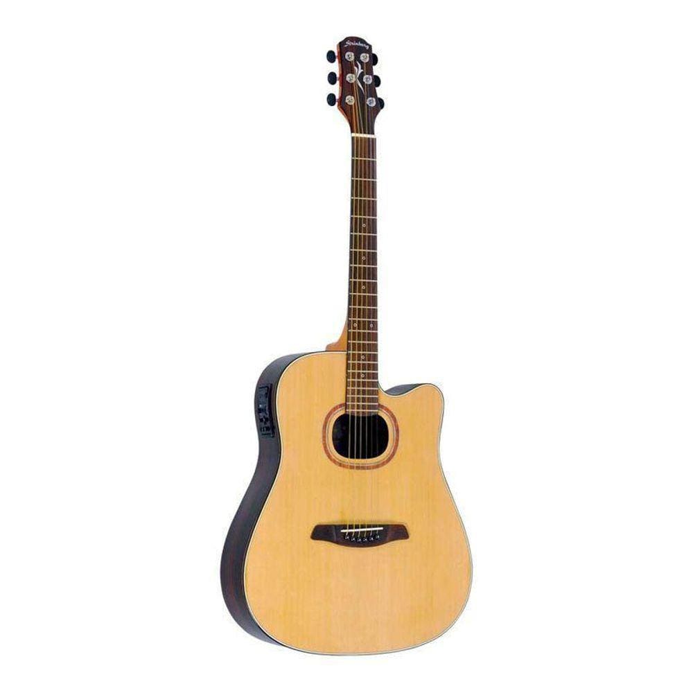 Violao Strinberg Sd35C N Folk Eletrico Aço