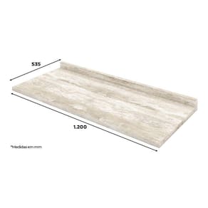 Tampo para Balcão 120 cm Calcare - Henn