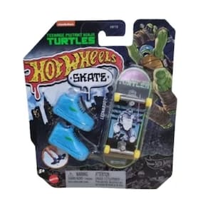 Hot Wheels Skate de Dedo com Tenis Tartarugas Ninja Mattel HMY18