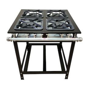 Fogão Industrial Diamond 4 Bocas 2 QS 2 QD Baixa Pressao Cefaz