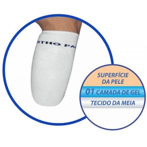 Meia com GEL para Coto Transtibial ORTHO Pauher SG701