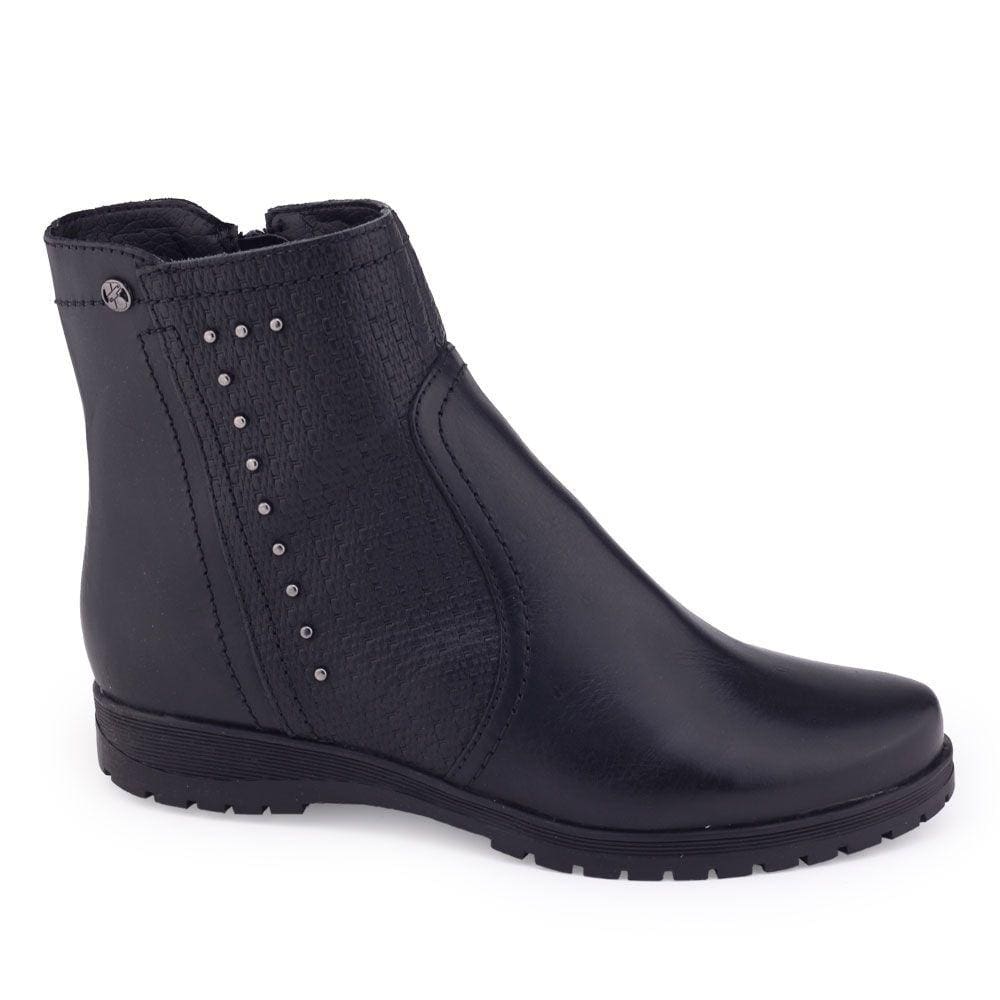 Bota Couro Bottero Feminina 346702 BOTNEW ARGOS baixa ziper