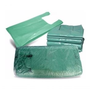 Sacola Reciclada Verde 50 Cm X 70 Cm Pacote C- 300 Und
