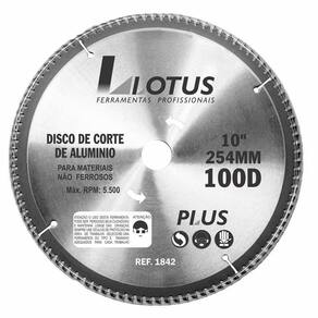 Disco De Corte De Aluminio 254Mmx100D Plus 20/1